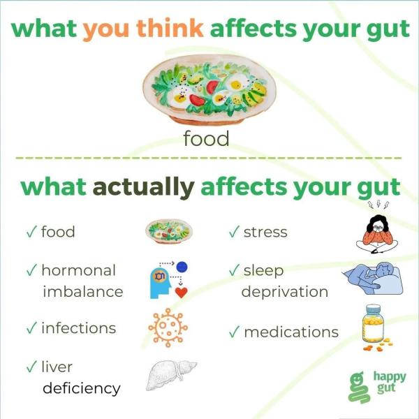 What actually affects your gut?